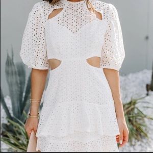 NWOT Vici White Eyelet Dress